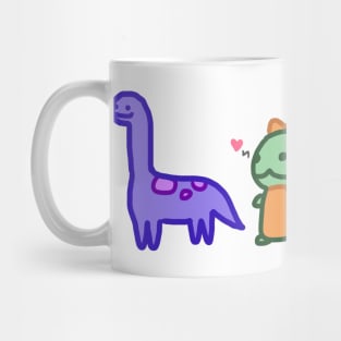 Kawaii Dinosaurs Chibi Cute Happy Dino Mug